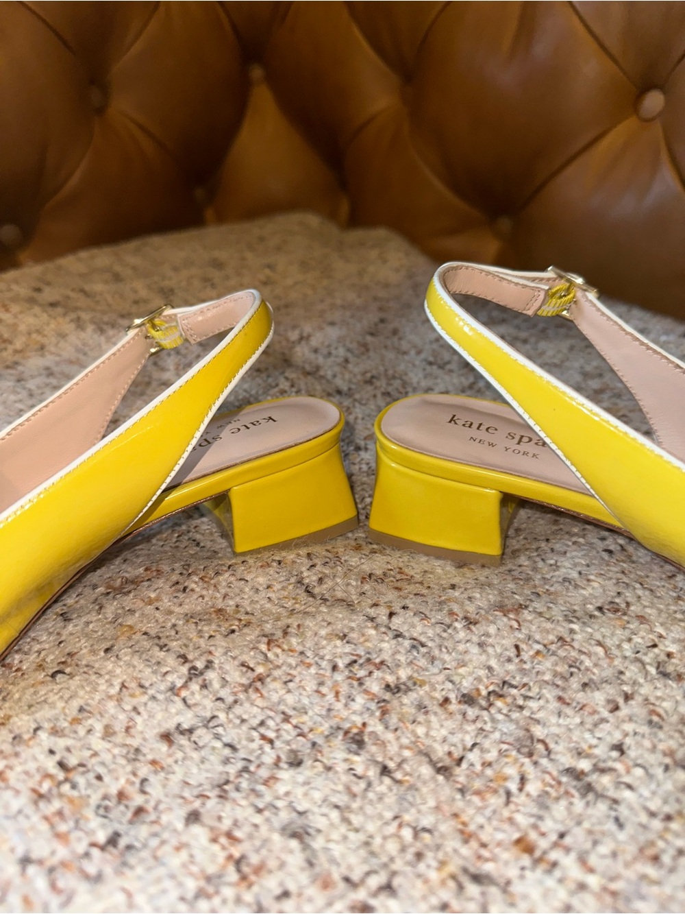 Kate Spade Cute Yellow Heels - Picture 3 of 7